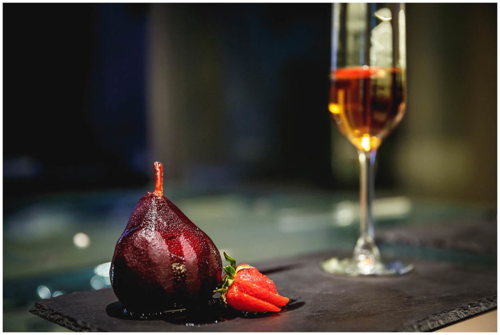 My poached pears with aperitif
